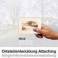 Plakat Neue Alte Mitte Attaching